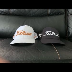 Titliest Tour Golf Hats Black And White